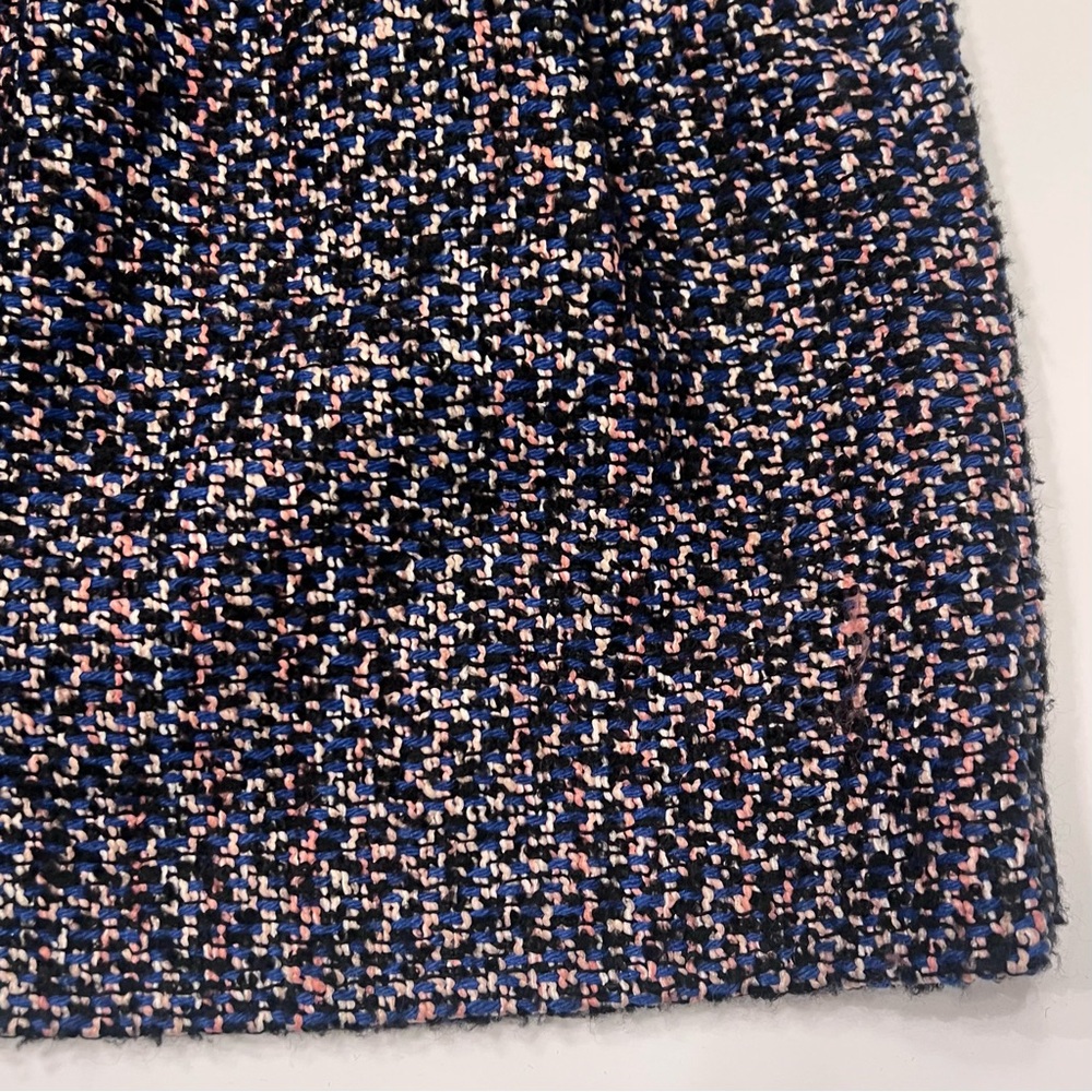French‎ Connection Multi-Color Tweed w/ Black Contrast A-Line Mini Skirt Size 6 - Picture 6 of 13